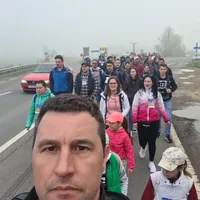 Tanczos Barna, la pelerinaj. Sursă imagine: Facebook