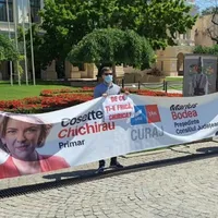 Protest al USR-PLUS la Iași/FOTO: ziaruldeiasi.ro