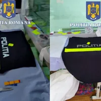 Uniforme de poliție confecționate ilegal la Constanța Foto: Poliția Română