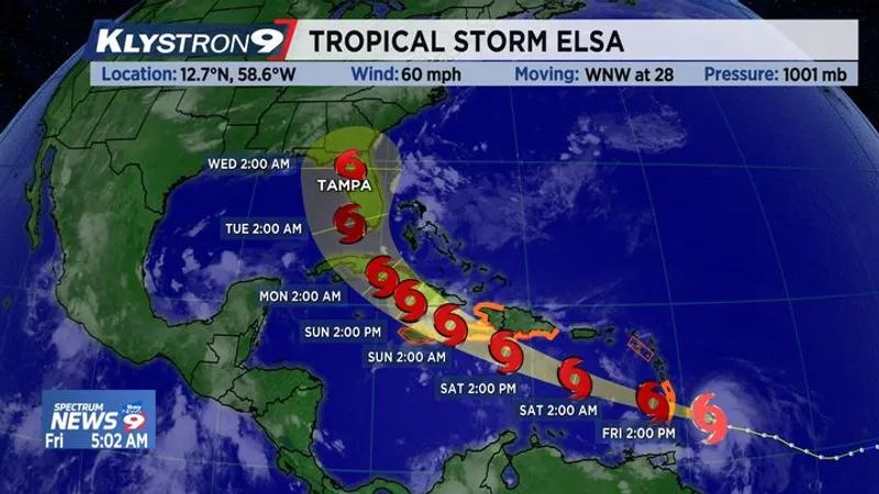 Uraganul Elsa va lovi Florida. FOTO: Captură video