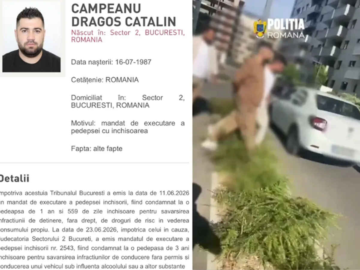Bărbat condamnat pentru droguri și infracțiuni rutiere, capturat de polițiști. Unde se ascundea?