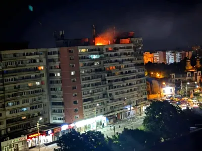 Dronă rusească căzută în Galați - Foto: Facebook