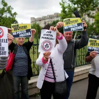 Sute de mii de români au ieșit în stradă în apărarea justiției. Foto Inquam Photos/Octav Ganea