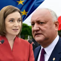 Maia Sandu și Igor Dodon - Foto: Profimedia images