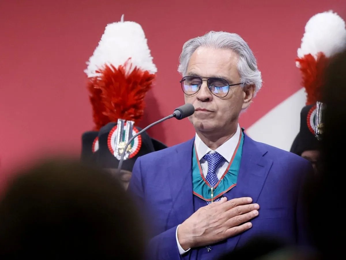 Andrea Bocelli cântă la Summitul mondial al Consiliului mondial pentru călătorii și turism - Foto: Profimedia Images