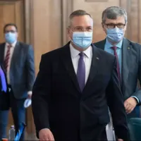 Premierul Nicolae Ciucă și ministrul Energiei, Virgil Popescu- FOTO: gov.ro