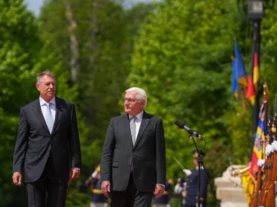 Klaus Iohannis şi omologul său german, Frank Walter Steinmeyer - Foto: Precidency.ro