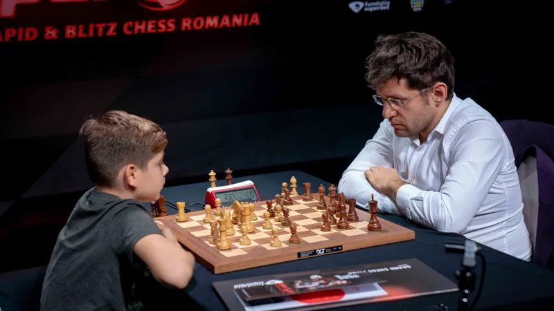 Meci demonstrativ susținut de Levon Aronian, câștigătorul competiției Superbet Rapid & Blitz Chess Romania 2019, care va fi prezent și in 2021, la Bucuresti Foto: omavision.ro