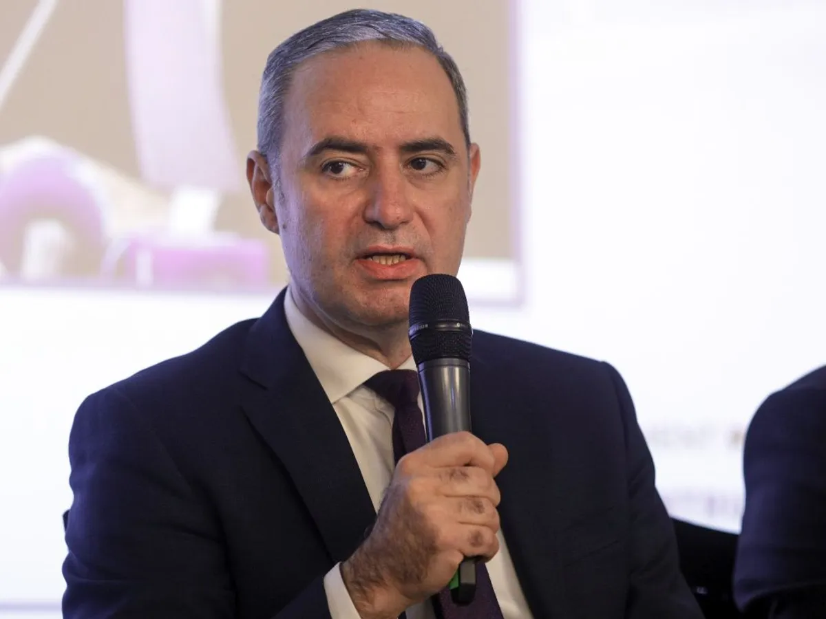 Ministrul Finanţelor, Alexandru Nazare, la o conferinţă de specialitate - Foto: INQUAM PHOTOS/Mălina Norocea