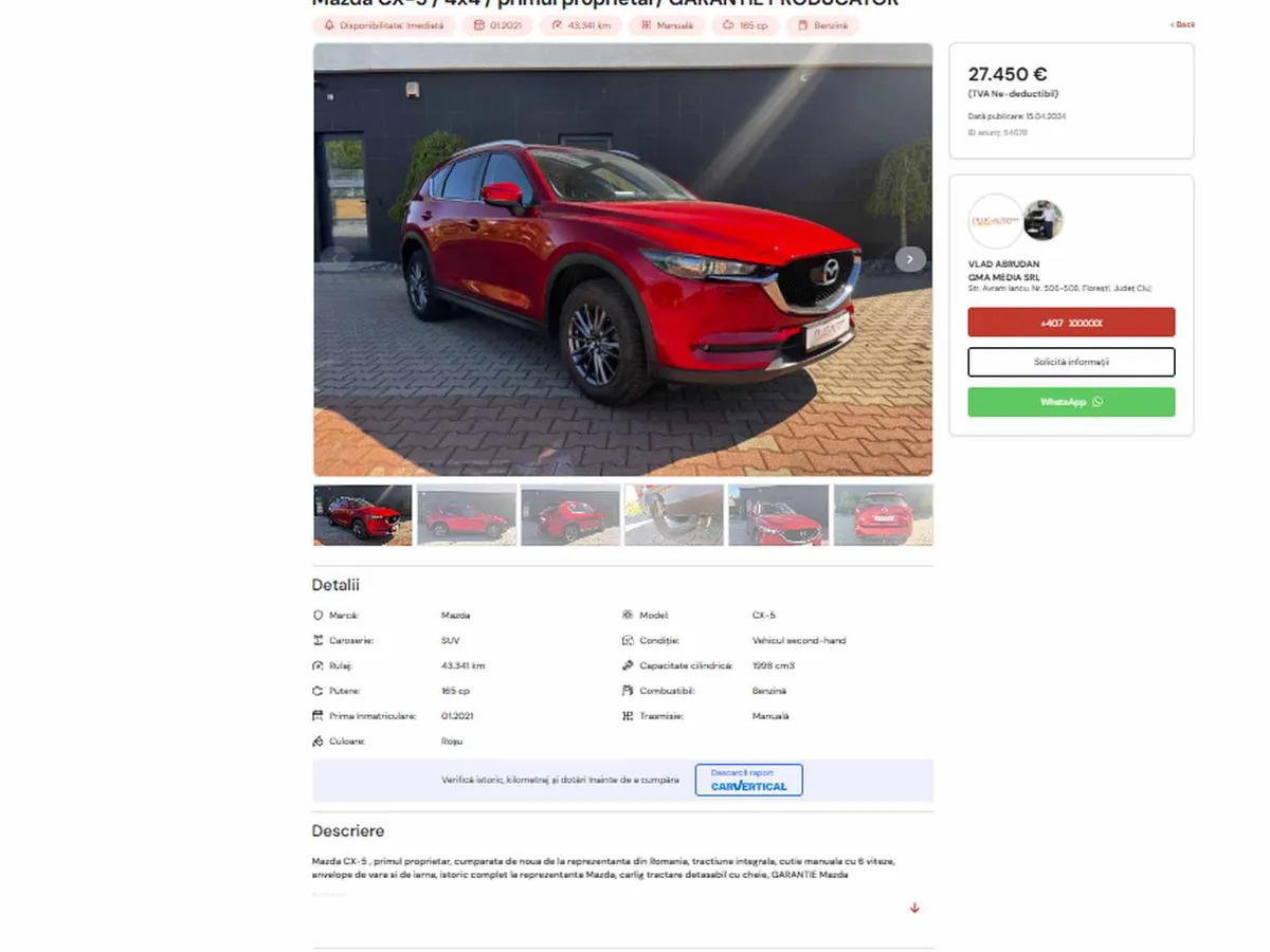 Ce SUV premium cu garanție, „nemăscărit” de samsari, găsești la preț de Dacia Bigster - Foto: captură ecran