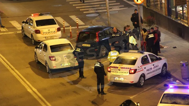 Altercație în centrul municipiului Satu Mare. - Foto: presasm.ro