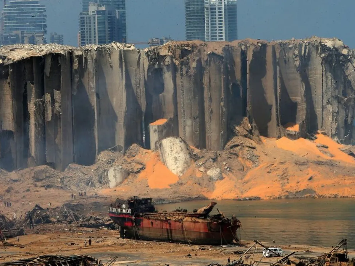 Un an după explozia din portul Beirut/Foto: maritime media