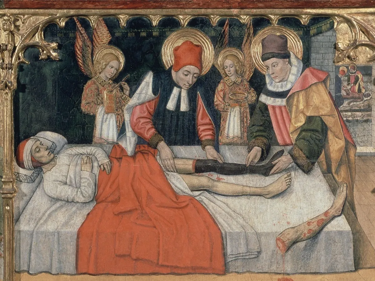 Medici din secolul XV îngrijind un bolnav - Foto: Profimedia (cu rol ilustrativ)