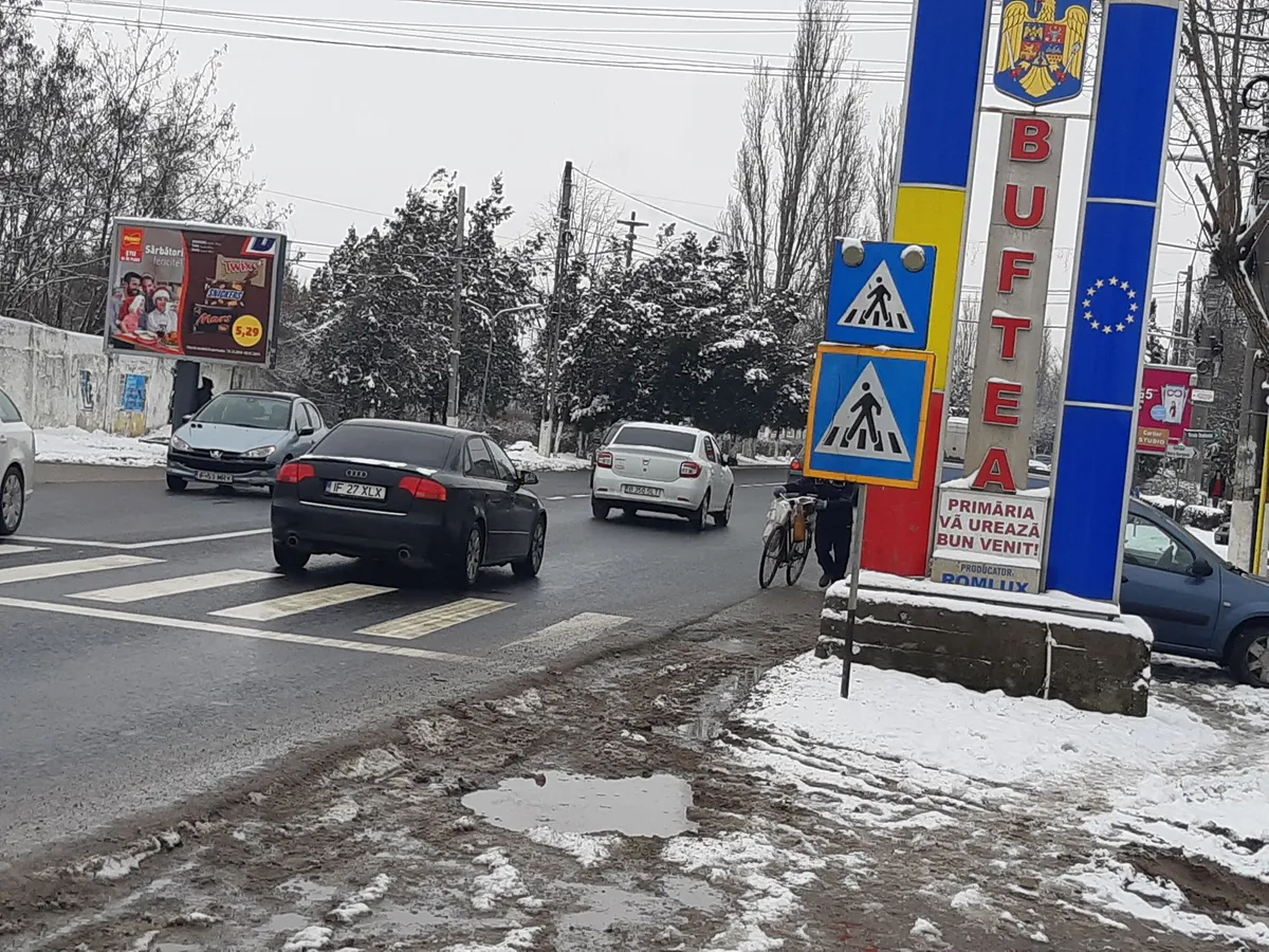 După 40 de minute prin noroi, Bine ați venit la Buftea