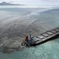 Vasul eșuat în Mauritius/FOTO: facebook.com