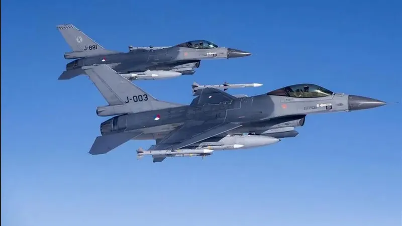 F-16, în Ucraina de luna viitoare - Foto: front_ukrainian (imagine cu caracter ilustrativ)