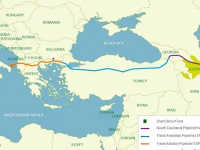 Coridorului de Sud, ce leagă Marea Caspică de Europa, alternativa la gazul rusesc propusă de Italia. / Foto: energielive.ro