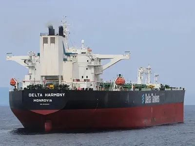 Două drone posibil ucrainene au atacat petrolierul Delta Harmony, în apropierea portului Novorossiisk - Foto: Profimedia Images