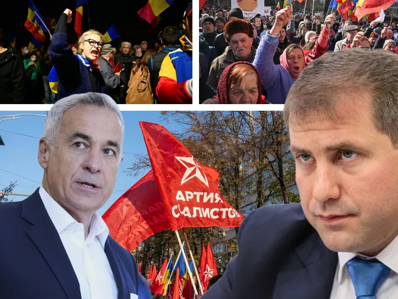 Haosul Călin Georgescu pregătit de Rusia în Moldova. Revoluția anti UE plătită cu 3.000$/protestatar - Foto: Profimedia images