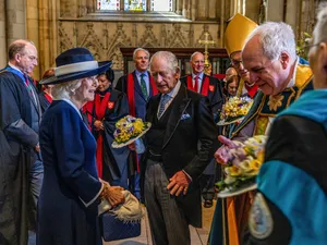 Charles al III-lea, însoțit de Camilla, regina consoartă, participă la slujba regală de Maundy de la York Minster - Foto: Profimedia Images