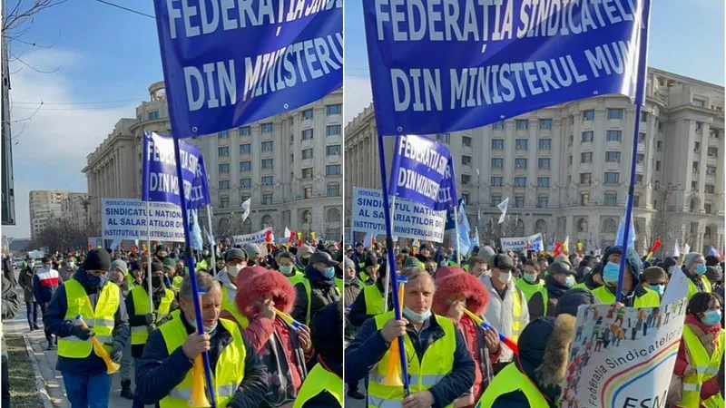 Grevă pentru salarii mai mari la Ministerul Muncii - Foto: INQUAM PHOTOS / Octav Ganea