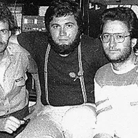 IAȘI  Scriitorii Dorin Spineanu, Liviu Antonesei și Liviu Cangeopol în 1983