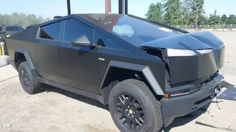 Așa arată o mașină electrică Tesla Cybertruck declarată daună totală. De ce nu se poate repara - Foto: electrek.co
