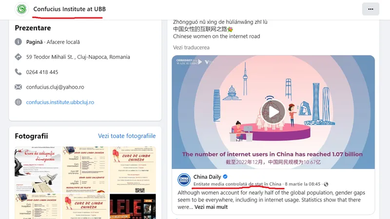 Senatul încurajează propaganda chinezească în universitățile românești