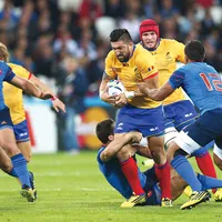 Florin Vlaicu în meciul împotriva Franței de la Cupa Mondială din 2015 - Foto Getty Images