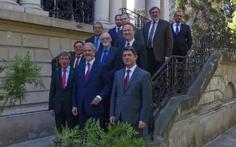 Kuzmin, Năstase și Corlățean - Foto: Fundația Titulescu