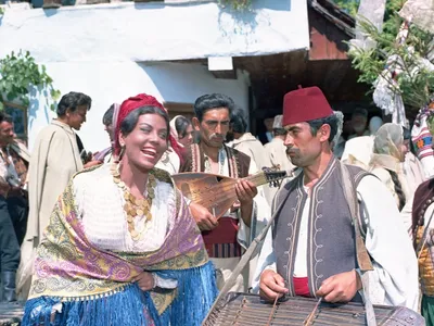 Elena Buhoci-Gurgulescu, într-o scenă din filmele cu haiduci - Foto: Studiourile Buftea