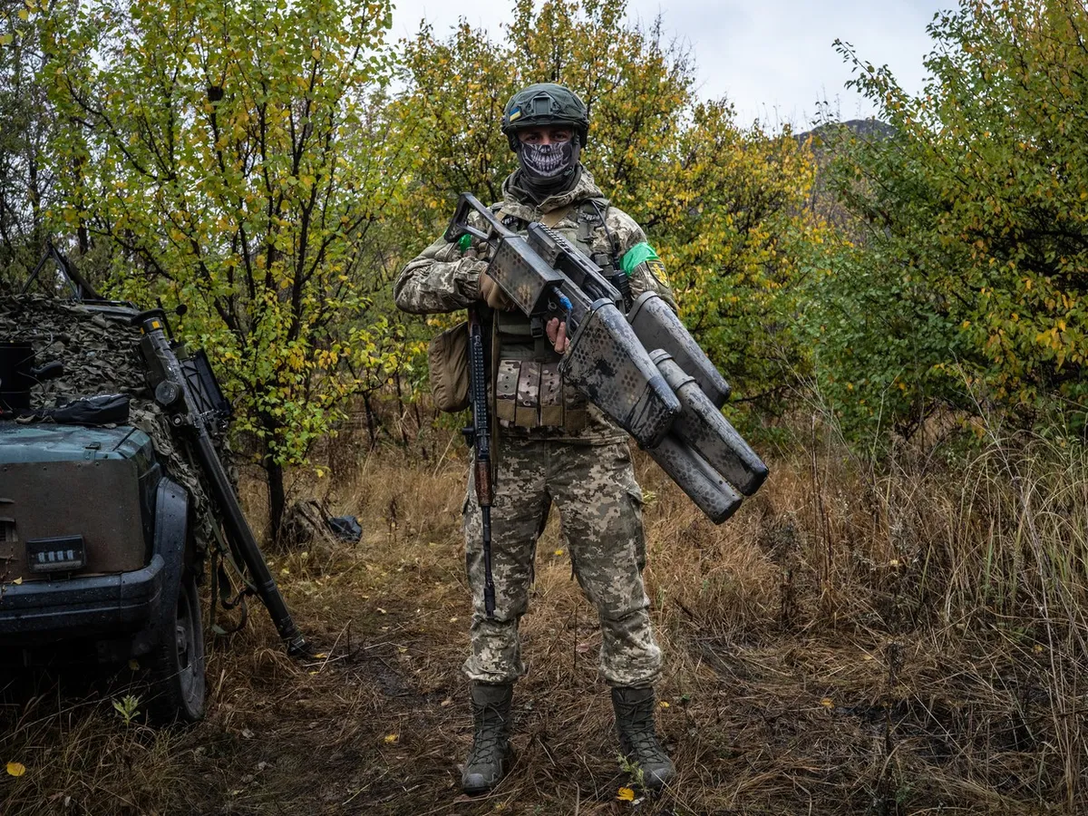 Pușcă anti-drone dini dotarea armatei Ucrainei - Foto: Profimedia Images