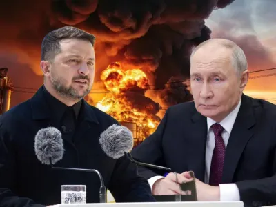 Volodimir Zelenski și Vladimir Putin - Foto: Profimedia images (Iamagine cu rol ilustrativ)