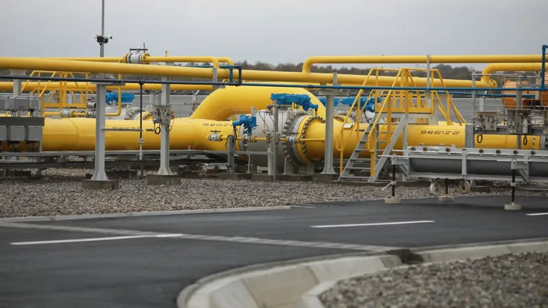 Staţia de comprimare Transgaz a gazului de la Podişor, Giurgiu - Foto: INQUAM PHOTOS/George Călin