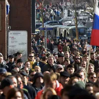 Protestatari din Rusia/Foto: CNN