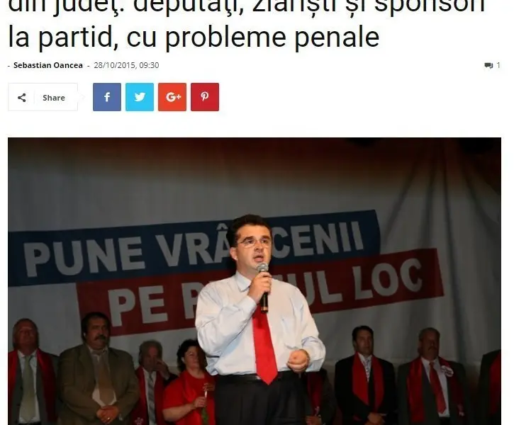 Articolul publicat de Vrancea24