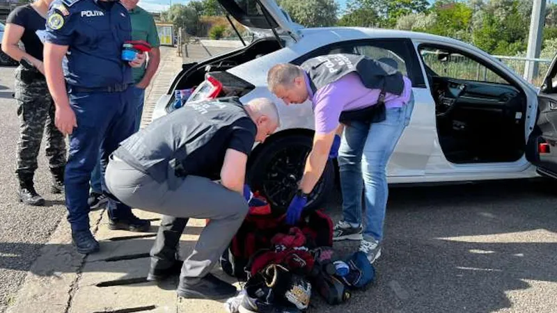 Șofer prins pe autostrada A2 conducând drogat la volan: Consumase cocaină. Ce avea în mașină - Foto: IGPR