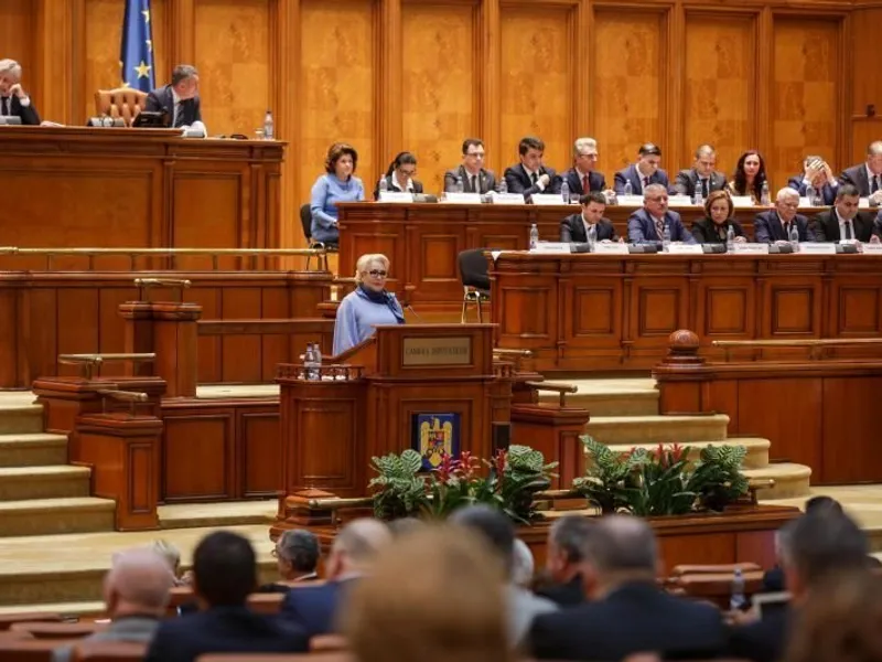 Viorica Dăncilă a fost agresivă în Parlament. Foto Inquam Photos / George Calin