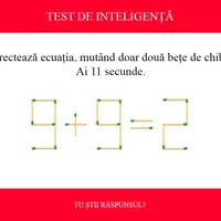 TEST DE INTELIGENȚĂ Corectează ecuația 9+9=2, mutând doar două chibrituri. Ai 11 secunde - Foto: Colaj Newsweek / mindyourlogic.com