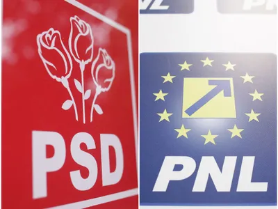 Liberalii ieșeni au arborat steagul Ucrainei la sediul partidului. PSD a dat mesaje antioccidentale/FOTO: Youtube