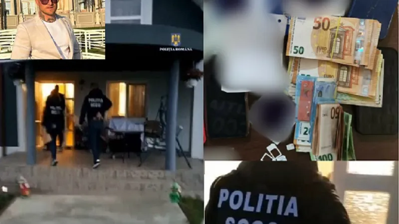 Percheziții într-un caz de prozenetism Foto: Captură Poliția-DIICOT/ Facebook