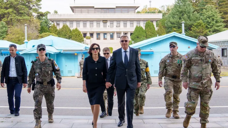 Iohannis, vizită oficială în Coreea de Sud. A vizitat zona demilitarizată - Foto: Administrația Prezidențială