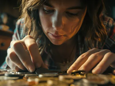 Femeie care numără monede de aur - Foto: Freepik (Imagine cu rol ilustrativ)