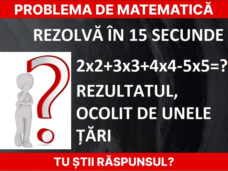 Problemă de matematică Foto: Newsweek