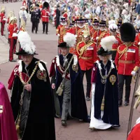 Regele Charles în prima procesiune a Ordinului Jartierei-Foto: Profimedia Images