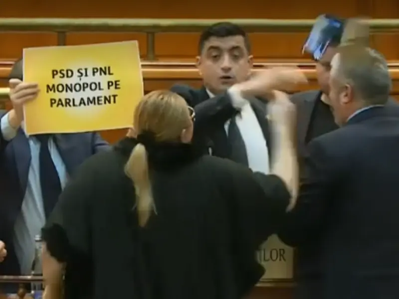 Simion o credea, în 2020, pe Șoșoacă o profesionistă. Azi, „o împinge” și o înjură în Parlament - Foto: Facebook/ Diana Sosoaca