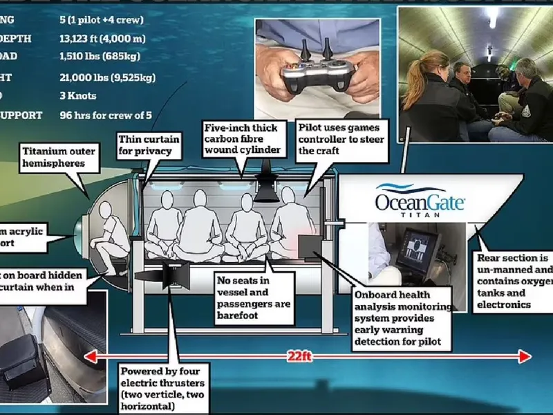 Schema submersibilului Titan-Foto: Daily Mail