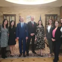 Ana Birchall, ministrul Justiției, la ambasada SUA/Foto: Facebook