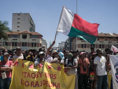 Protest antiguvernamental în Antananarivo, capitalaa Madagascarului - Foto: Profimedia Images