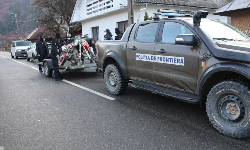 Poliția de frontieră a sechestreat motocicletele - Foto: Poliția de Frontieră